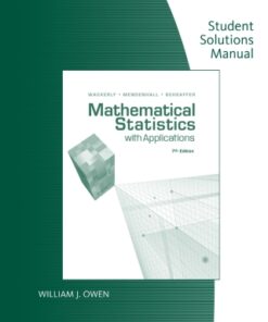 3P-EBK: SSM MATHEMATICAL STATI STICS W/APPLICATIONS 7th Edition - Original PDF