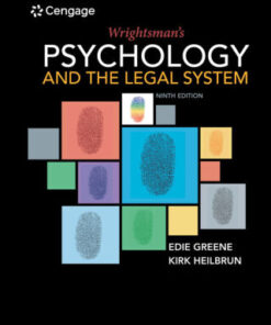Wrightsman's Psychology and the Legal System 9th Edition - Original PDF
