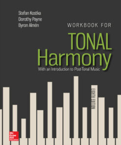 Workbook for Tonal Harmony 8th Edition by Stefan Kostka - Original PDF