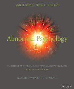 (Instant Download) Abnormal Psychology 13th Edition - Original PDF