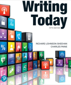 Writing Today 5th Edition by Richard Johnson-Sheehan - Original PDF