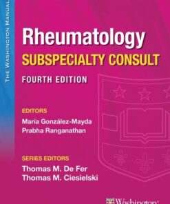 Washington Manual Rheumatology Subspecialty Consult 3rd Edition - Original PDF