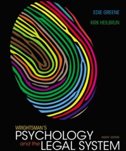 Wrightsman's Psychology and the Legal System 8th Edition - Original PDF