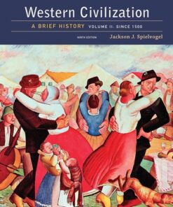 Western Civilization: A Brief History, Volume II: Since 1500 9th Edition - Original PDF