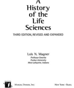 A History of the Life Sciences, Revised and Expanded 3rd Edition - Original PDF