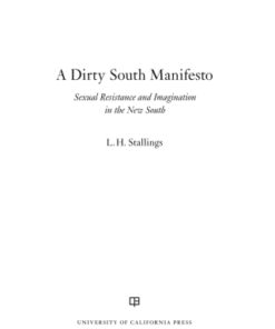 A Dirty South Manifesto 1st Edition Sexual Resistance and Imagination in the New South - Original PDF